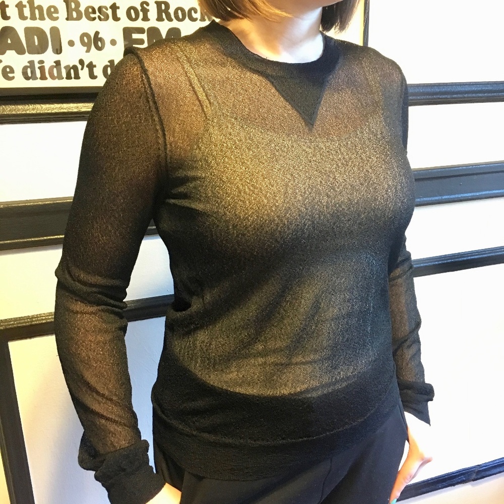 FINAL SALE Theory Sporty Mesh Crew Neck Tee